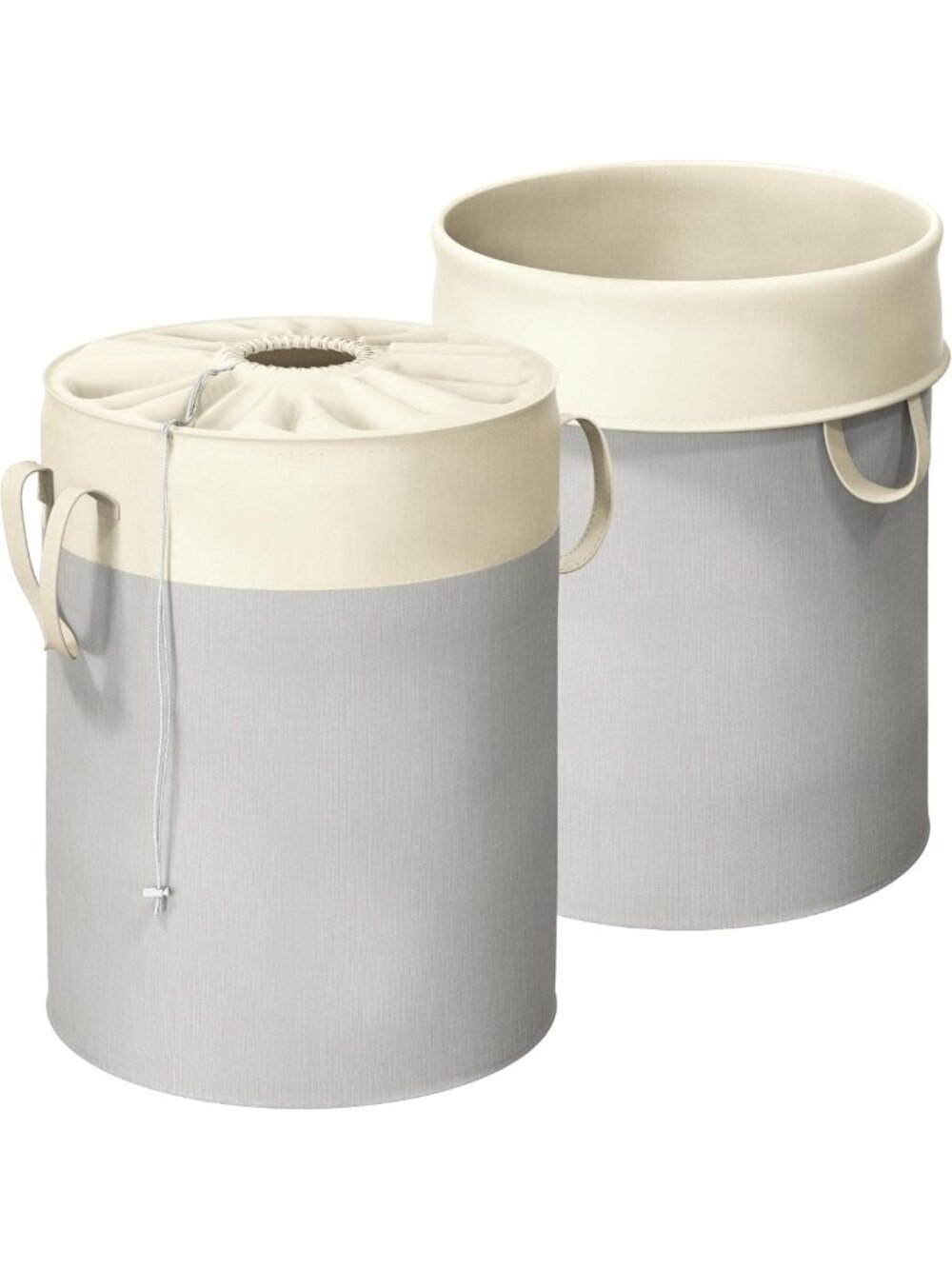 Large 74L Laundry Hamper with Drawstring Closure & Easy Carry Handles - Perfect